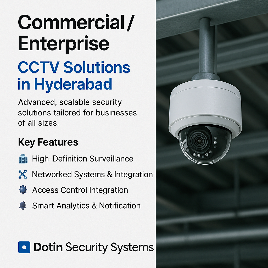 Commercial / Enterprise CCTV Solutions in Hyderabad