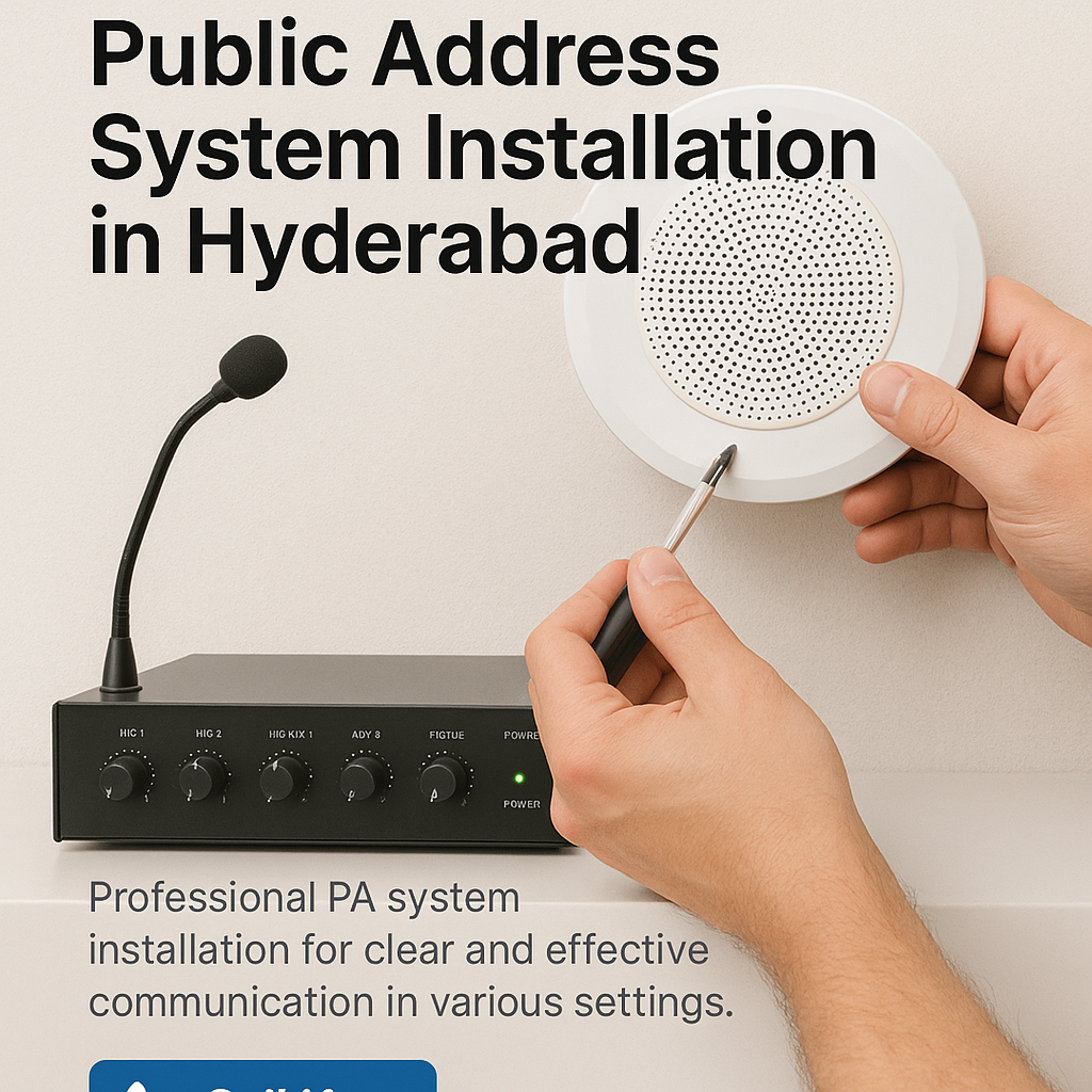 Public Address System Installation in Hyderabad