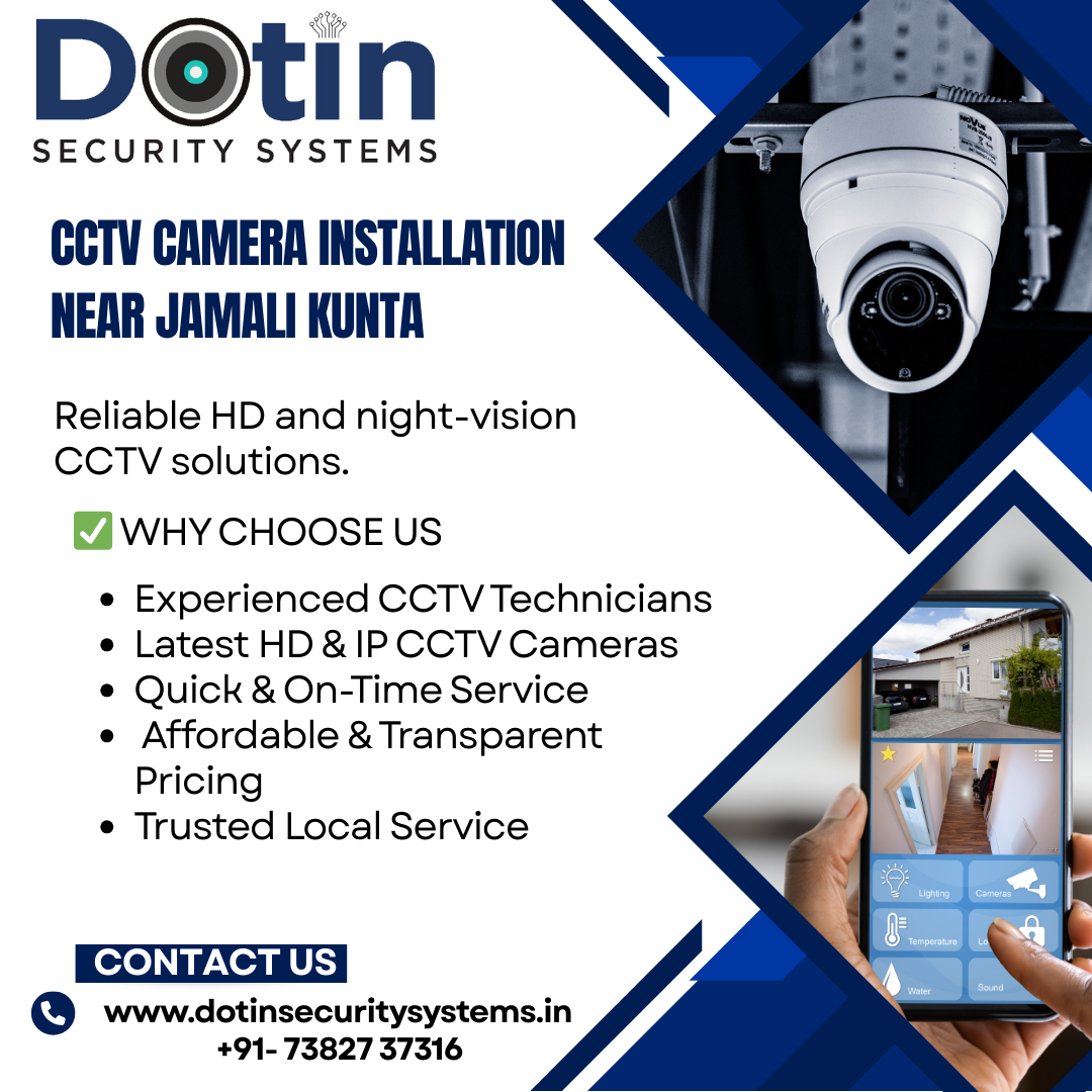 CCTV Camera Installation Near Jamali Kunta